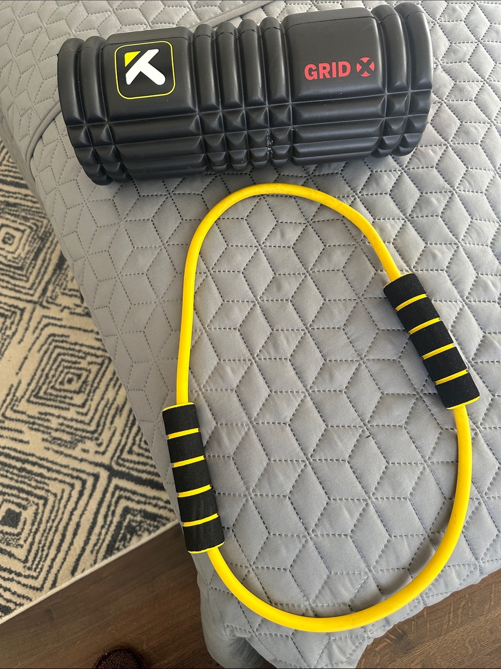 GRID X Foam Roller & Yellow Resistance Circle